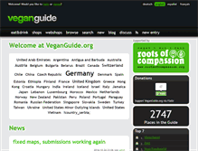 Tablet Screenshot of en.veganguide.org